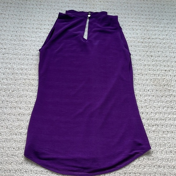 Le Chateau Purple Halter Keyhole Tank Top Size XXS - Picture 6 of 12
